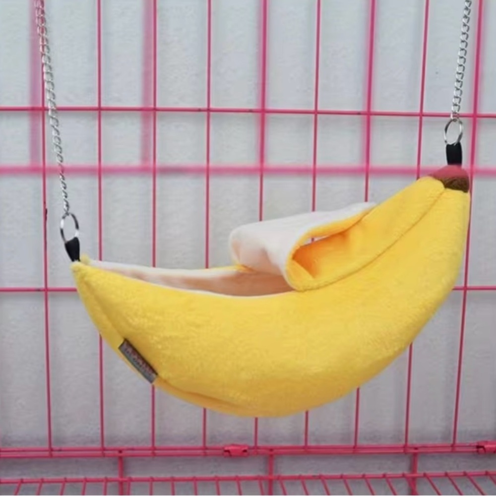 Yellow Banana-Shaped Creature Hammock